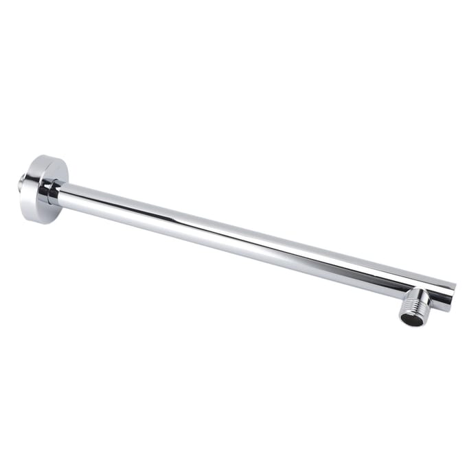 Douchearm met flensmontage RVS buis 35cm Badkameraccessoires white