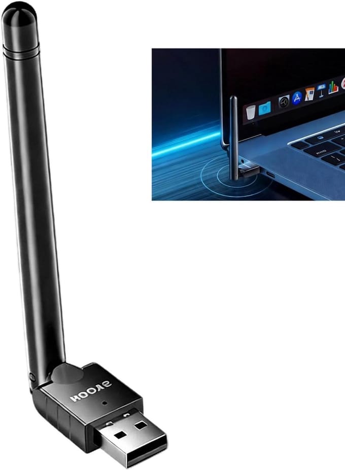 Bluetooth 5.3 antenna adapter, Bluetooth 5.3 USB Multidirectional Wireless High Speed for PC Laptop Headphones Mouse Controller Smartphone Tablet Compatible Windows 11/10/8.1