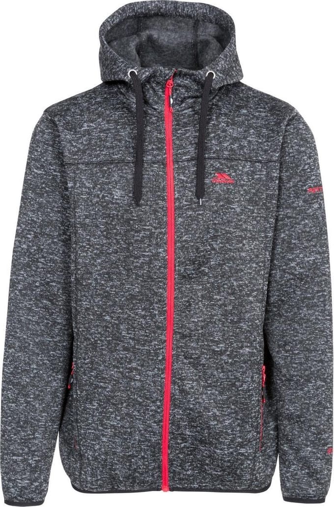Trespass fleecevest/fleecepullover Odeno B - Herenfleece At300 Black Marl