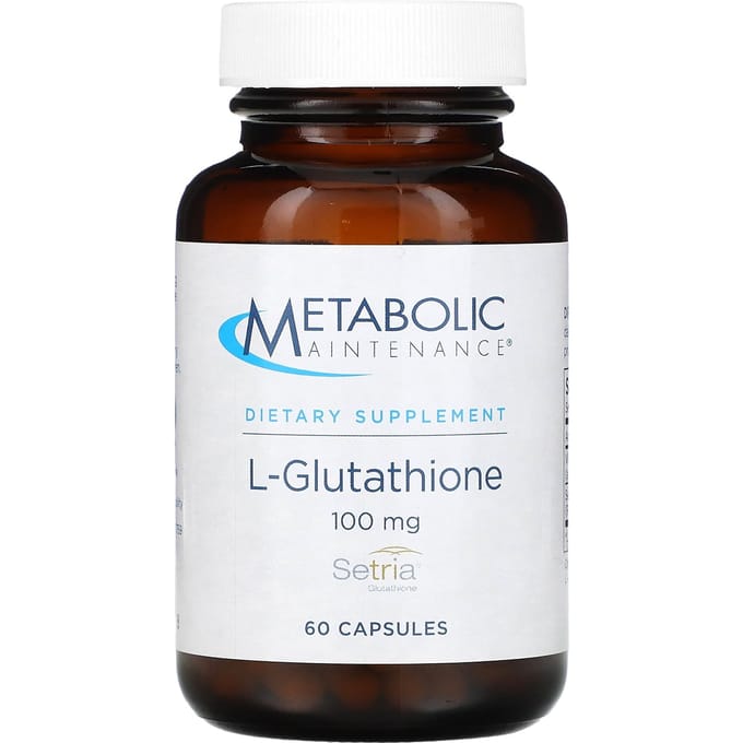 Metabolic Maintenance, l-glutathion, 100mg, 60 capsules