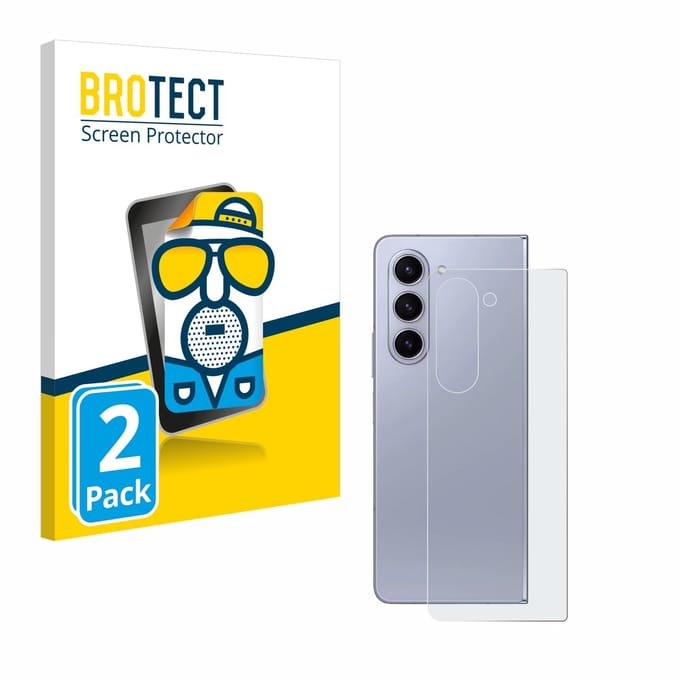 BROTECT - Screenprotector voor Samsung Galaxy Z Fold 5 (Achterkant) - Folie Beschermfolie matte 2 Stuks