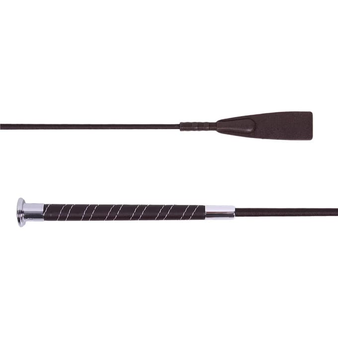 Qhp Springzweep bello Darkbrown - 65 cm | Zwepen/ Sporen paard