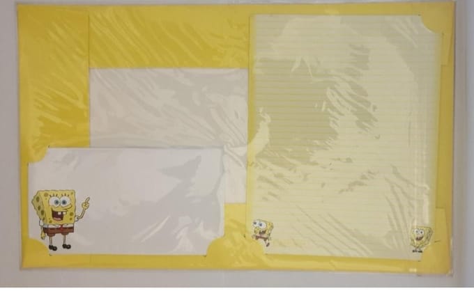 Spongebob briefpapier, kinderen, verjaardag, cadeau , feestartikel