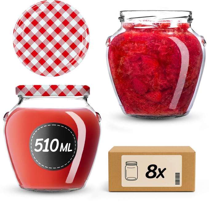 KADAX Amphora Pot 82 mm 510 ml + deksel wz17 Grid