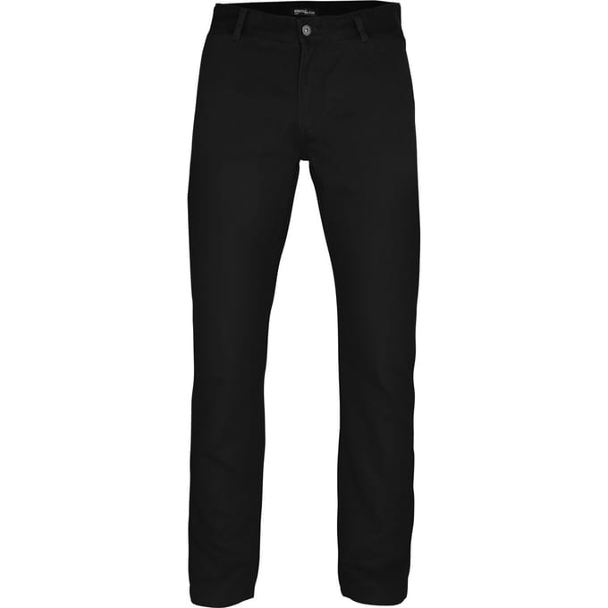 Asquith & Fox Heren Klassieke Casual Chinos/Trousels (Zwart)