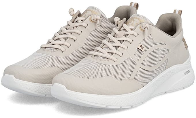 Rieker Dames Sneaker Sneaker Casual Comfortabel Memory-Foam M8551-60 Beige