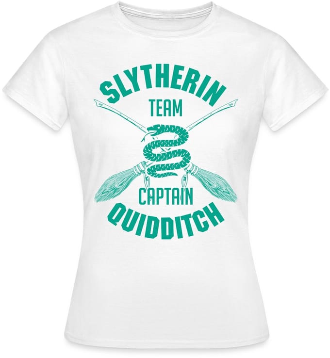 Harry Potter Slytherin Team Captain Quidditch T-Shirt Dames