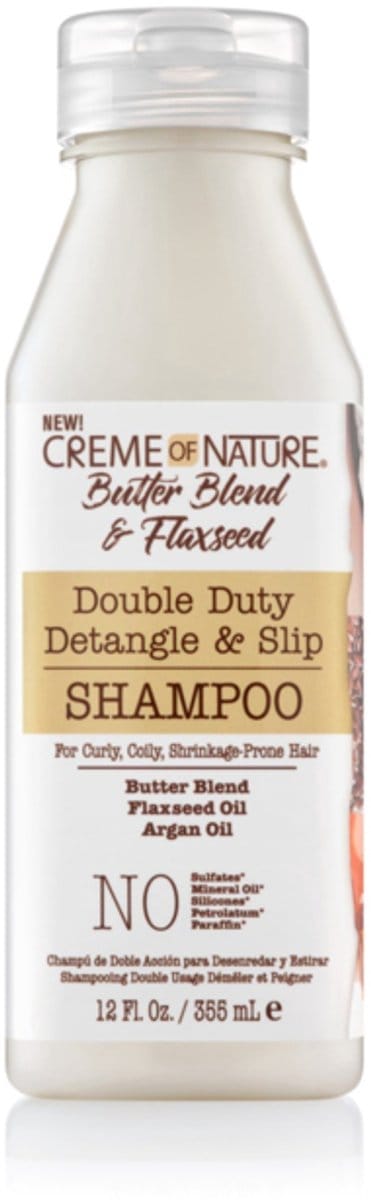 creme of nature butter blend & flaxseed shampoo