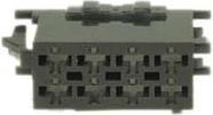 conn. mannelijk  zwart ISO 8-pin conn. 10 stuks