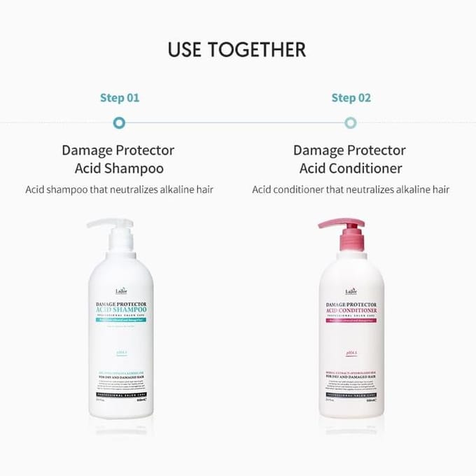 Lador Shampoo Acide Protecteur de Dommages Équilibrage du pH Protection de la Couleur 900ml white