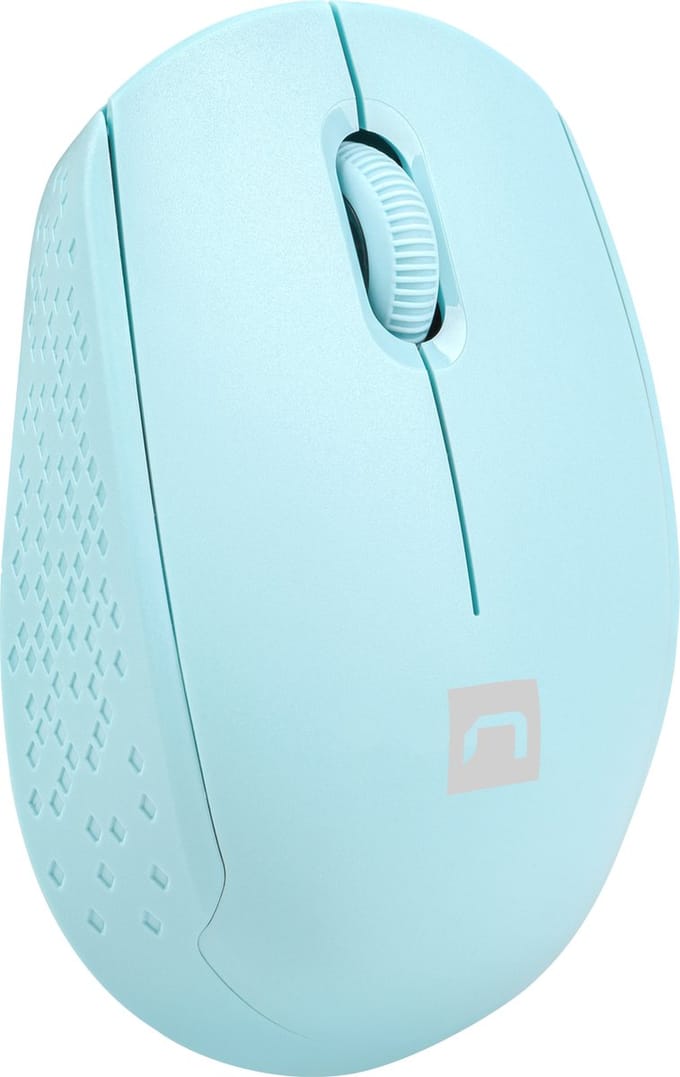 Natec STORK - mouse - 2.4 GHz - blue - Muis - Optisch - 3 knoppen - Blauw