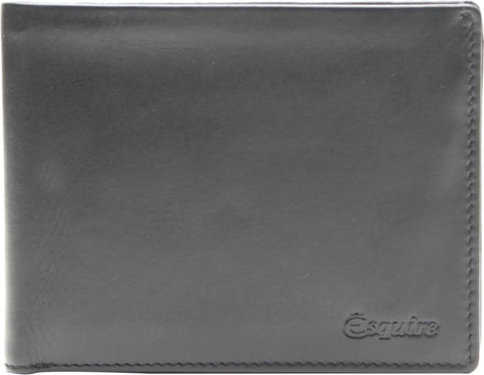 Esquire Portemonnee New Silk Wallet Black Zwart