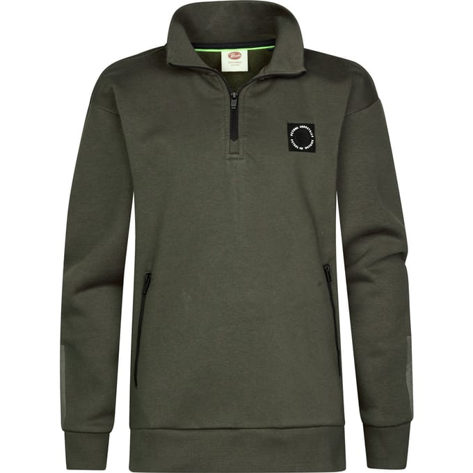 Petrol Industries - Jongens Half-zip sweater Millhaven - Zwart - Maat 152