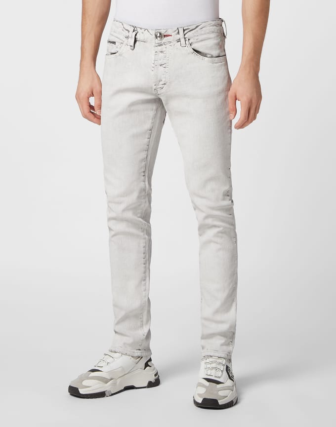 Jeans Recht Model Skull&Bones