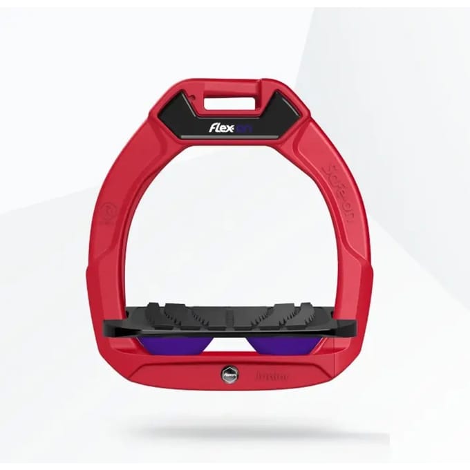 Veiligheidsbeugels voor ruiters Incliné Grip Rood/Zwart/Violet kind Flex-On Safe-On