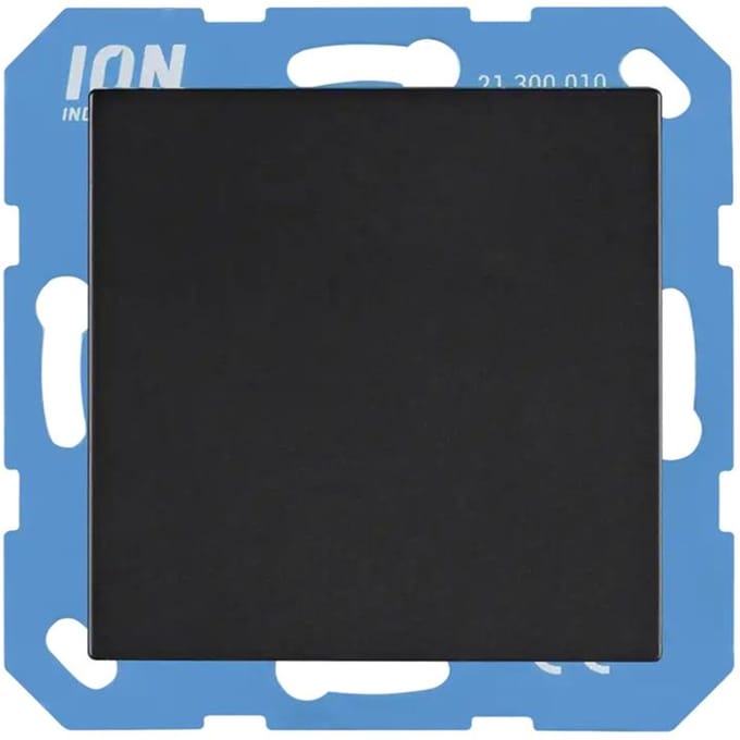 ION V1 J1 blindplaat zwart