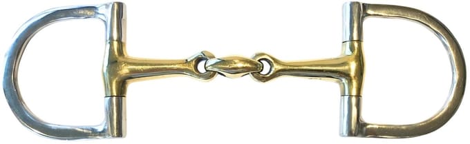 Pagony D-trens Dubbel Gebroken Anatomisch16mm - Maat: 12,5 - Goud - RVS/aurigan