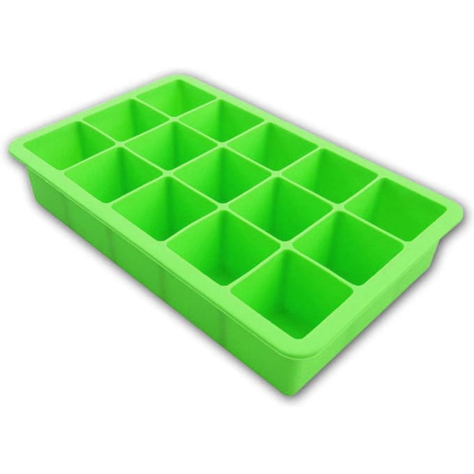 Food Grade siliconen ijsblokjesbakje 14 roosters ijsblokjesvorm kleine ijsmachine
