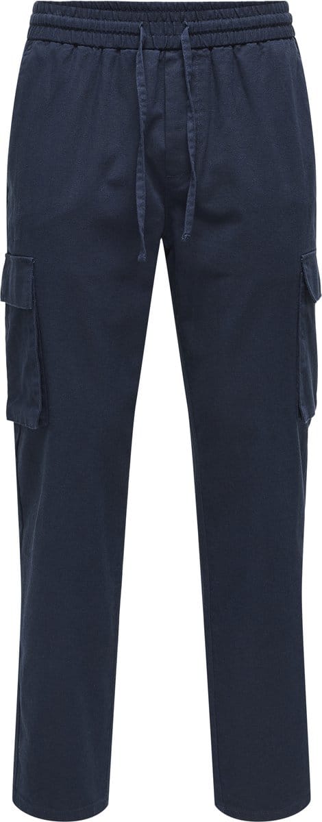 ONLY & SONS Cargo broek ONSLINUS Tapered fit Linnen Cargo broek