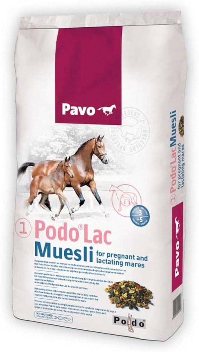 Pavo Podo Lac Muesli - Paardenvoer - 15 kg