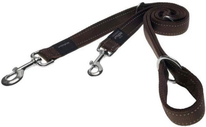 Rogz Utility Multilijn Bruin - Hondenriem - 180x2.5 cm