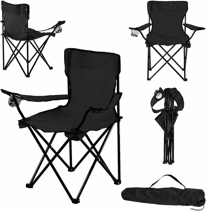VLSelect® Visstoel - Viskrukje - Campingstoel - Met Bekerhouder