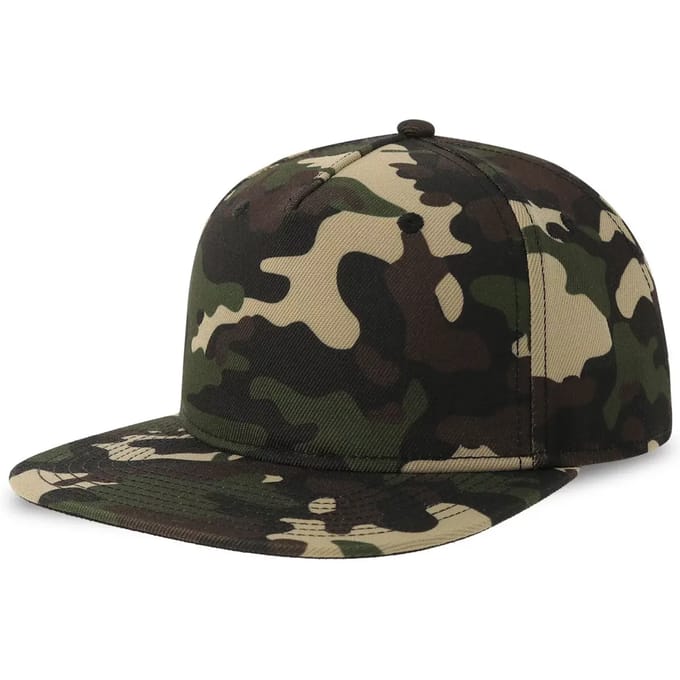 Atlantis Headwear Snap Five-S AT530 - Camouflage/Black - One size