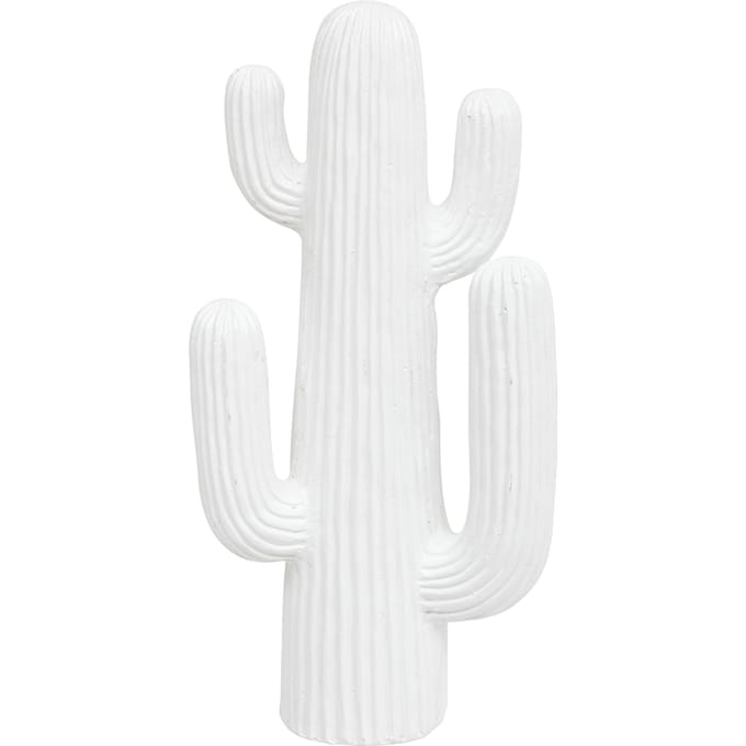 Eazy Living Cactus Beeld H38 cm Wit