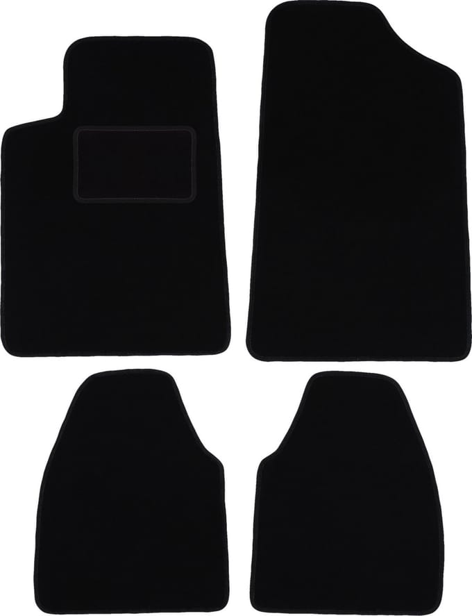 Zwarte veloursmatten voor: Citroen C6 sedan (2005-2012)