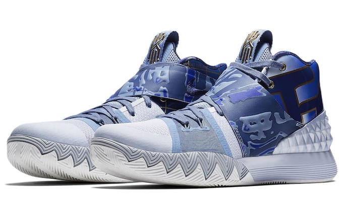 Nike Kyrie S1 Hybride Blauw/Goud AJ5165-902 42 gray