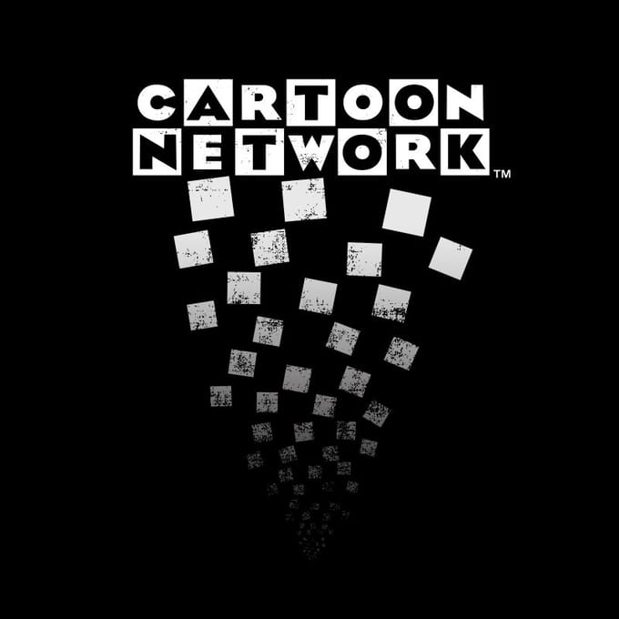 Cartoon Network Logo Fade Men's T-Shirt - Black - M