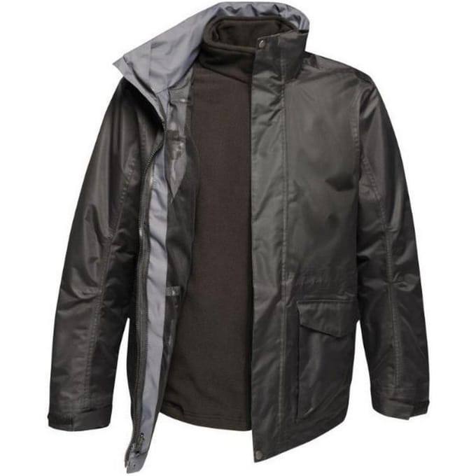 Regatta Heren Benson III Hooded Jacket (Verkeer Zwart)