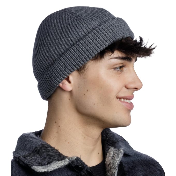 Buff Ervin Merino Hat Muts, Unisex grijze pet One size grijs