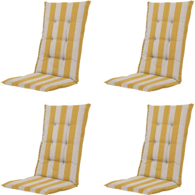 Madison kussen hoge rug amora - 123x50x5cm set van 4