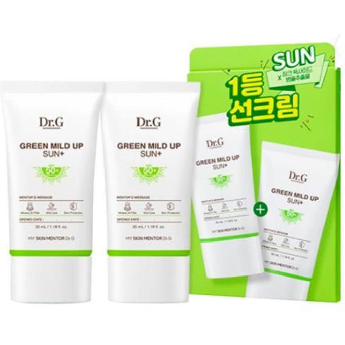 Dr.G Green Mild Up Sun Plus SPF50+ PA++++ 35ml 2 stuks Set
