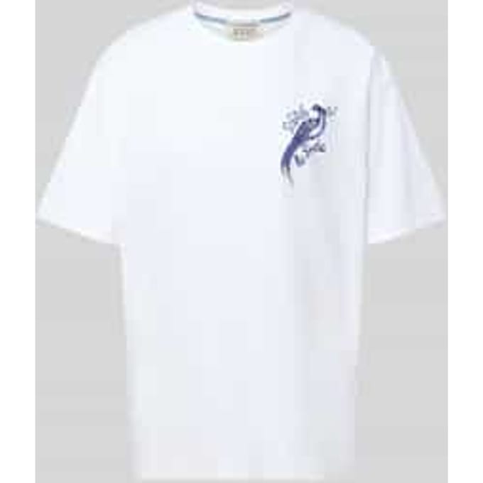 Oversized T-shirt met logo-stitching
