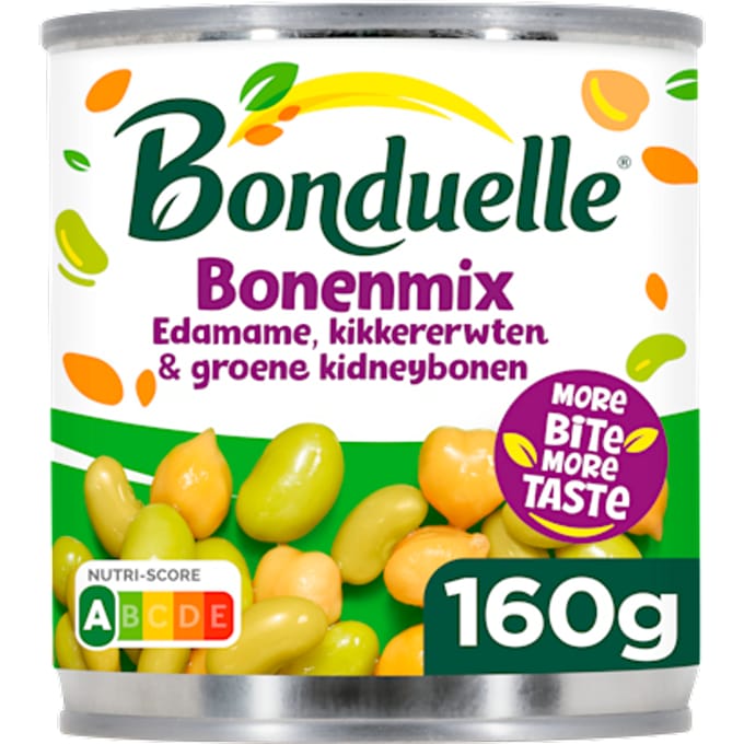 Bonenmix edame en kikkerwerten