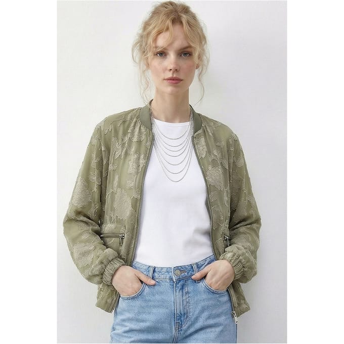 Bloemige Oversized Bomberjack