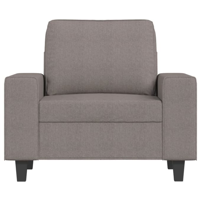 vidaXL Fauteuil 60 cm stof taupe