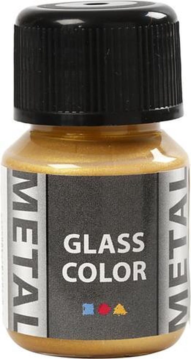 Creativ Company Glass Color Metal Paint - Gold 30ml