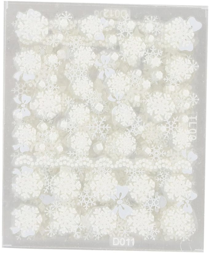 Dailygoods- Nail Art Stickers 12st - Sneeuwvlok Patroon - Creatieve