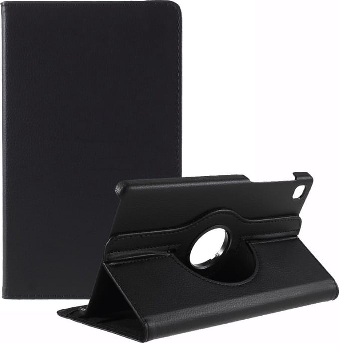 Tablethoes geschikt voor Samsung Galaxy Tab A7 Lite Hoesje - 360° Rotating Book Case - Zwart