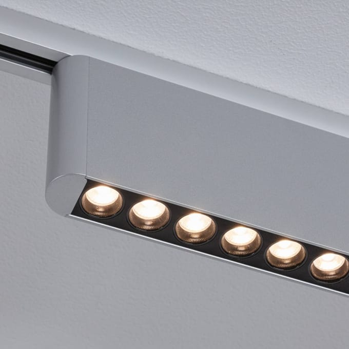 Paulmann URail LED-railverlichting Zelos, chroom, 3.000 K, 37 cm