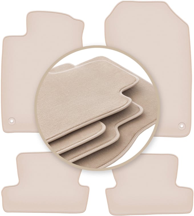 PREMIUM beige vloermatten voor: Honda CR-Z coupé 2010-2016
