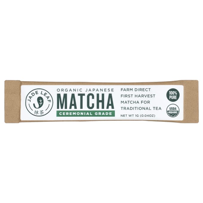 Jade Leaf Matcha, Biologische Japanse Matcha, 7 Zakjes, 0,04 oz (1 gram) Elk white