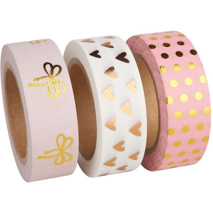 Washi Tape Set "Rose/Goud Foil"