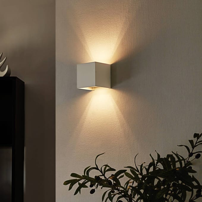 Arcchio - wandlamp - 1licht - Aluminium, metaal - H: 9.7 cm - G9 - wit