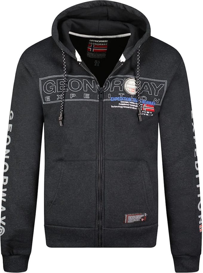 Grijs Vest Met Capuchon En Rits Geographical Norway Galette - M