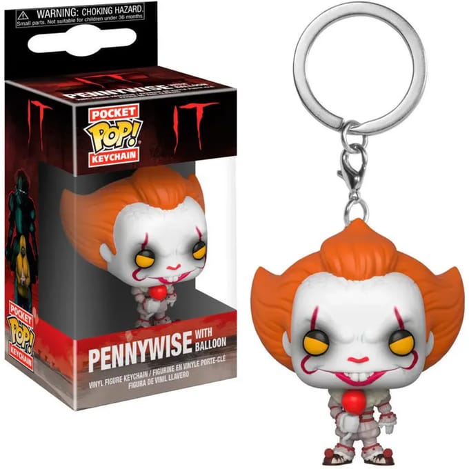 Funko It - Stephen King's It 2017 Pocket POP! Vinyl Pennywise With Balloon 4 cm 3D Sleutelhanger - Multicolours