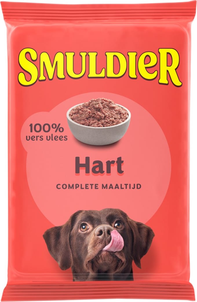 Smuldier Hart 400g | 48 st. | compleet | diepvries hondenvoer | vers vlees